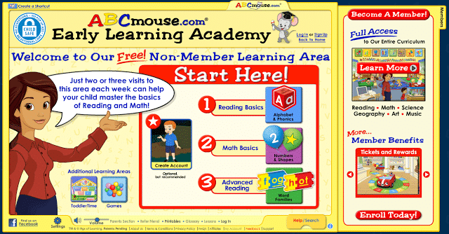 ABC Mouse has great games and more for learning the alphabet.