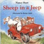 Sheep in a Jeep has five silly sheep in their jeep and fun sound effects throughout their adventures!
