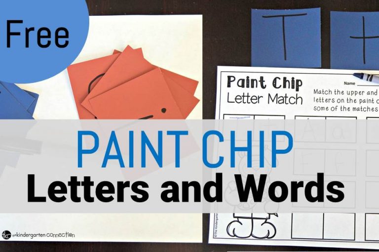 Paint Chip Letters and Words