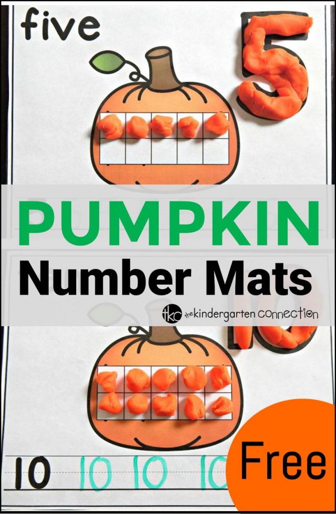 Pumpkin Number Mats