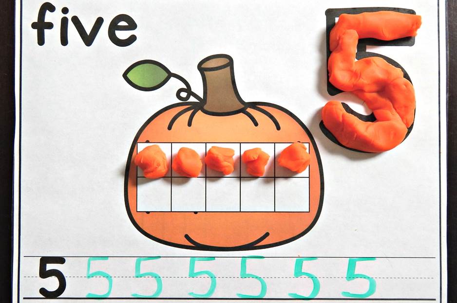 Pumpkin Number Mats