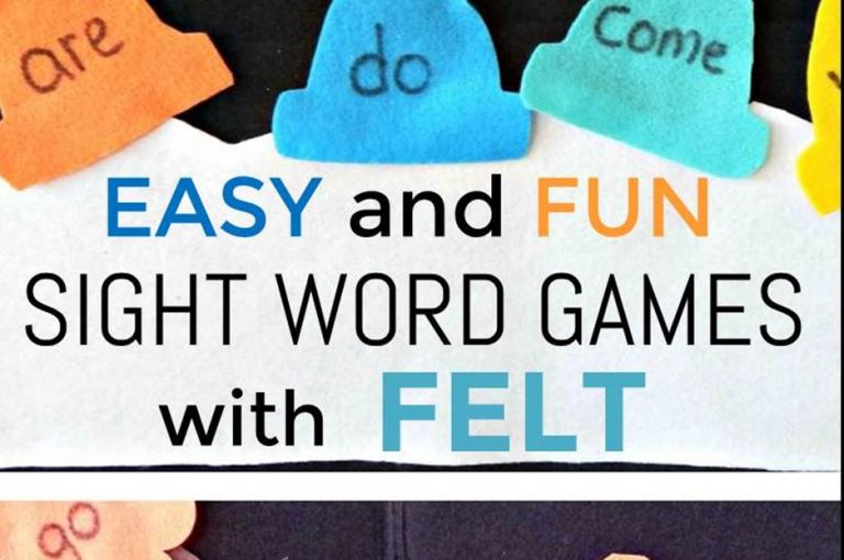 Fun Sight Word Felt Games with Free Chants