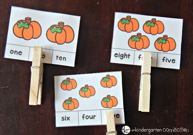 pumpkin counting cards