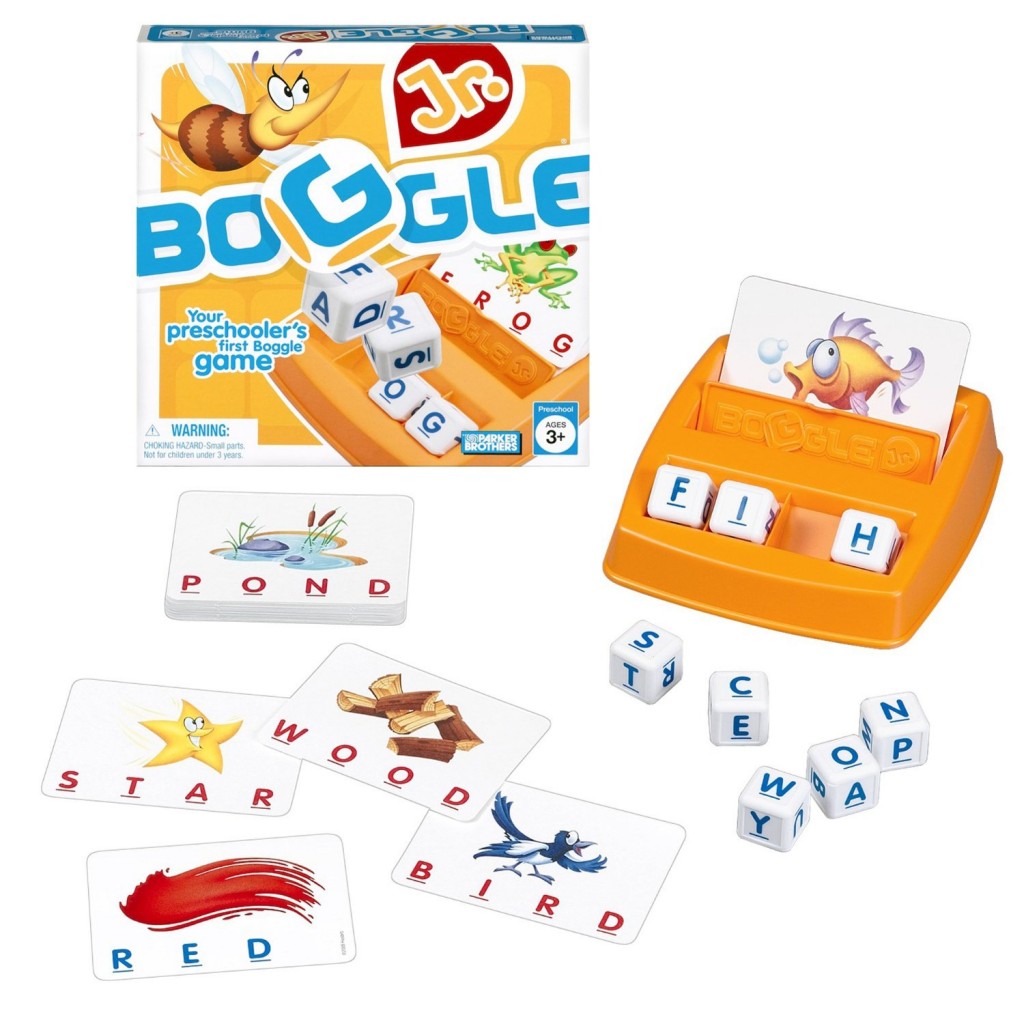 Boggle Jr. is fantastic for early readers to explore letters and words.