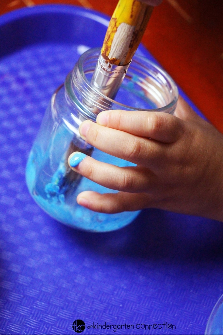 nebula in a jar craft for kids