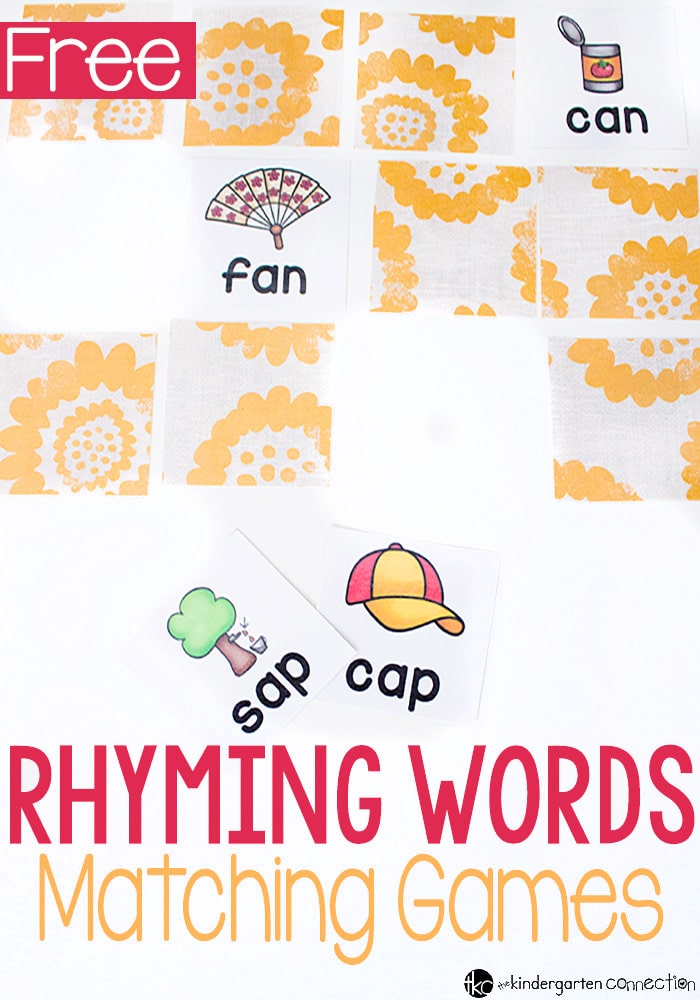 CVC Rhyming Words matching games are a great way to introduce word families to new readers! These picture supported cards are perfect for introducing CVC Words.