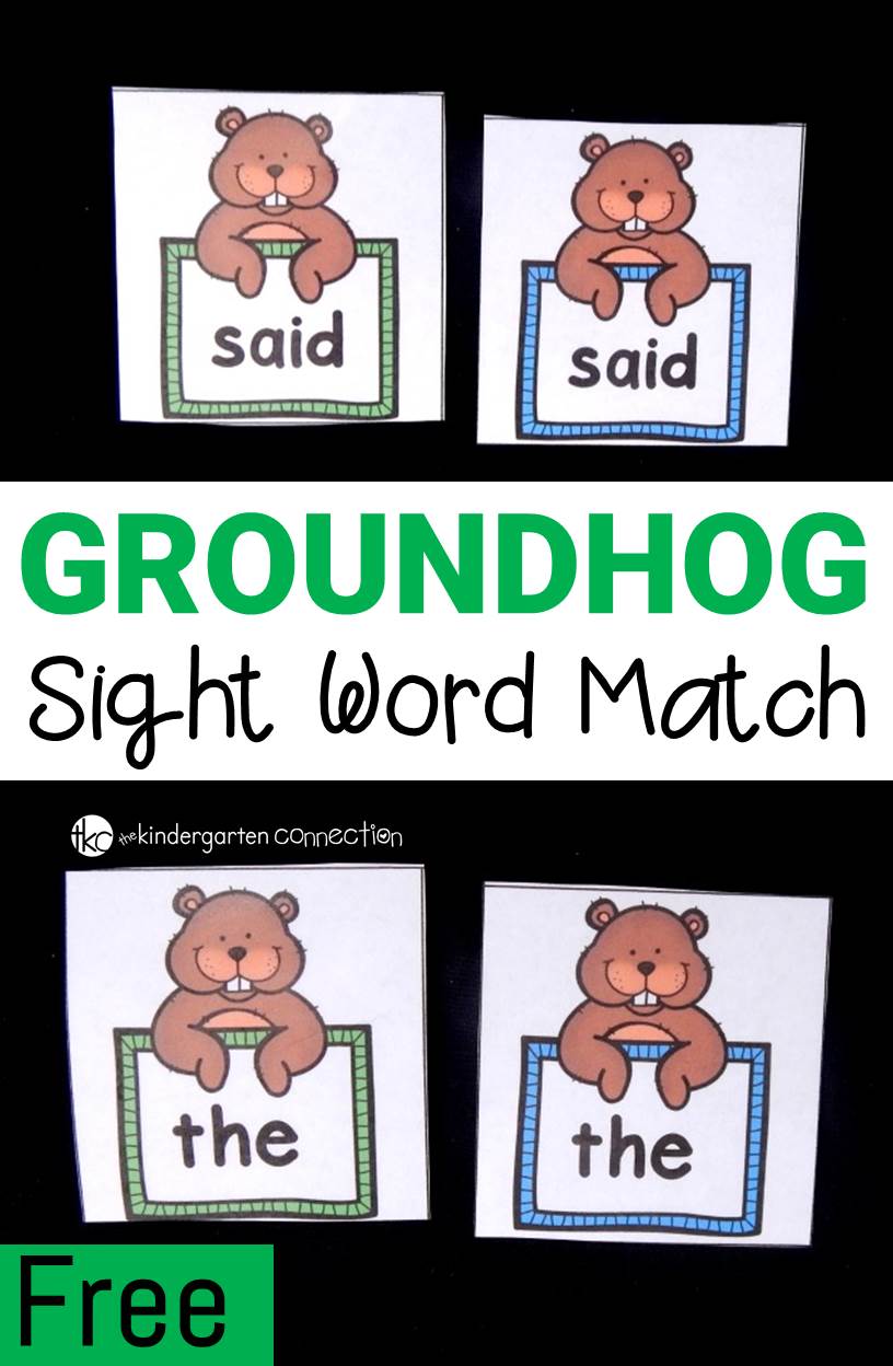 Work on any sight word you need with this FREE and editable sight word matching game! With its groundhog theme, it is perfect for February!