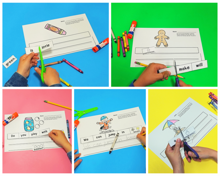 Sight Word Sentence Sorters for the Year