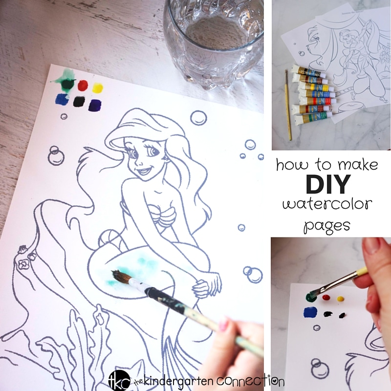 DIY Magic Watercolor Painting Sheets are a great quiet time activity or mess-free art activity for kids. Use as a fun art lesson too!