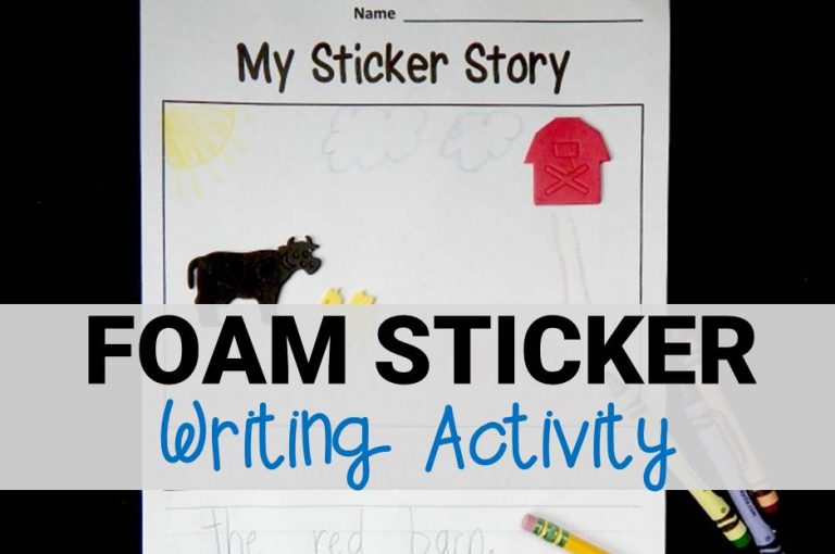 Foam Sticker Writing Activity