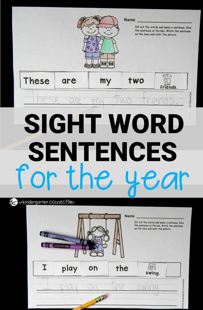 sight word sentences for the year - Sentence For Kindergarten