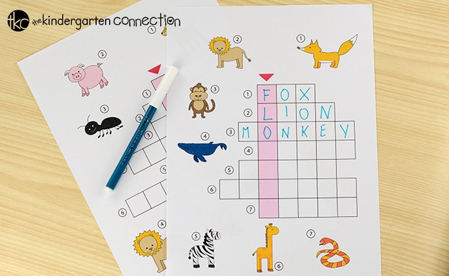 These picture crossword puzzles are perfect for early readers and writers! They make a great work work activity for school or home!