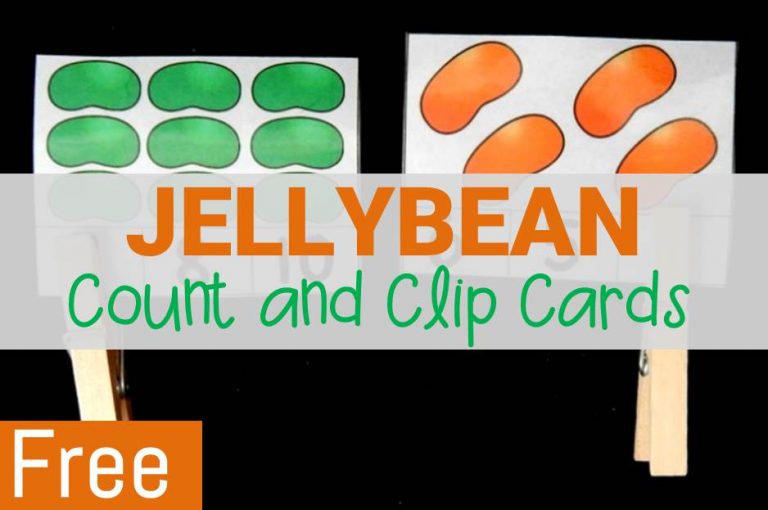 Jellybean Count and Clip Cards