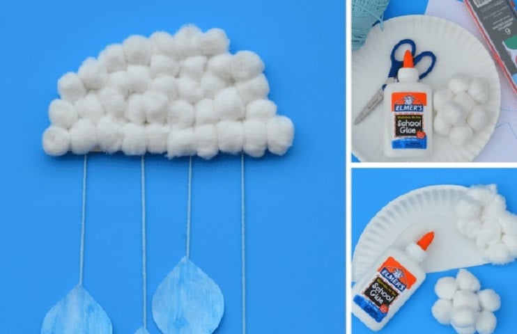 Rain Cloud Craft for Kids