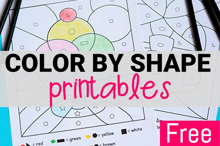 Color By Shape Printables The Kindergarten Connection