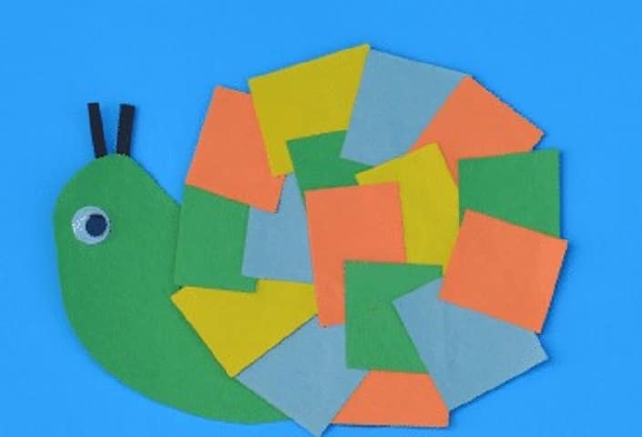 Recycled CD Snail Craft for Kids