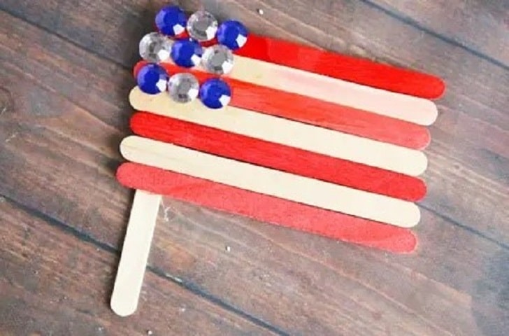 Patriotic American Flag Craft