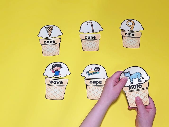 Ice Cream CVCe Puzzles
