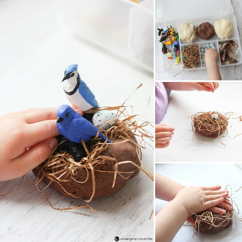 This bird themed play dough kit is perfect for spring, fall, or anytime! This sensory filled fun is great for hands on learning and play.