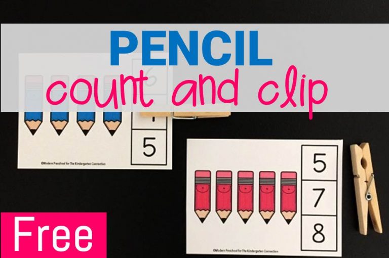 Pencil Count and Clip Cards