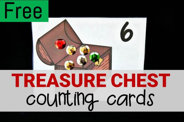 Treasure Chest Counting Cards