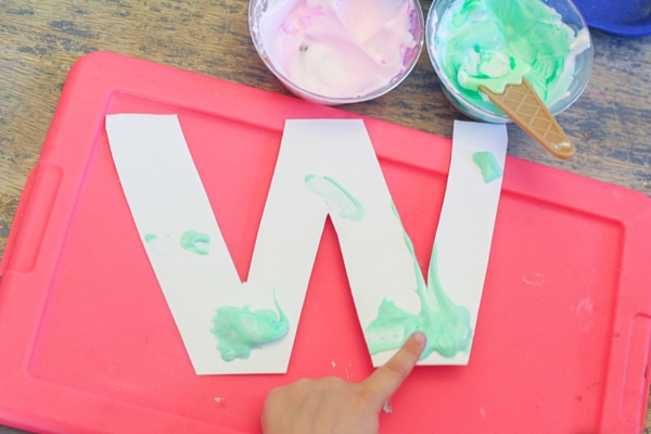 This w is for watermelon letter craft is a fun activity using puffy paint. Great for learning the letter w in a hands on way! 