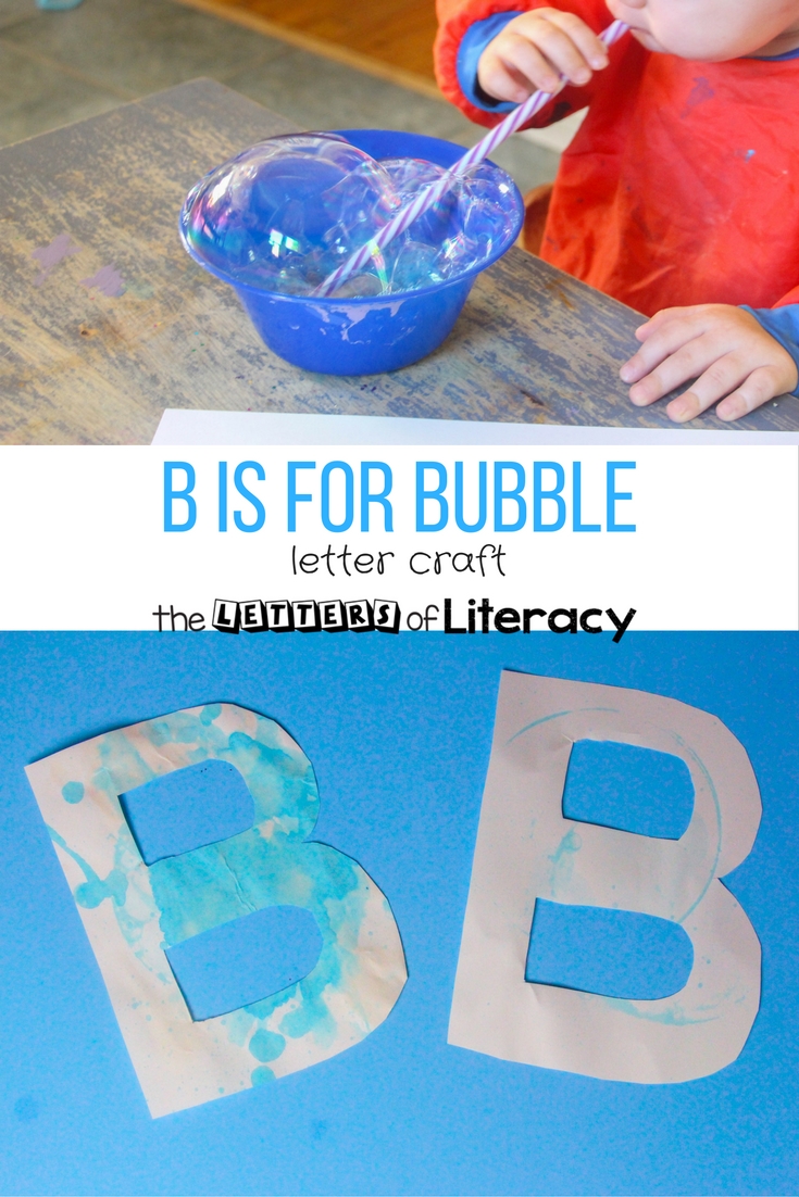Learning letters and sounds is even more fun with hands on crafts. This bubble themed letter b craft is perfect for preschoolers and kindergarteners. 