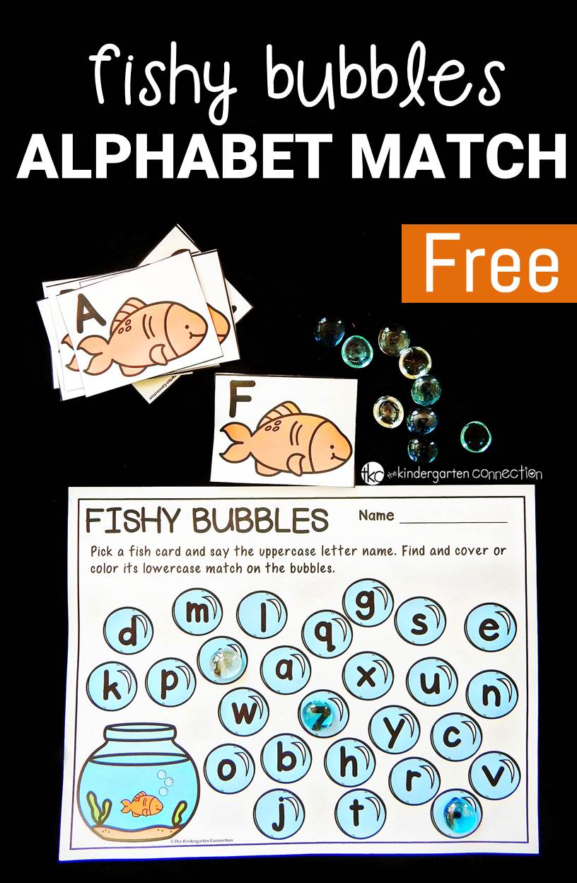 This alphabet match uses dollar store gems and is perfect for preschoolers and kindergarteners that are learning upper and lowercase letters!