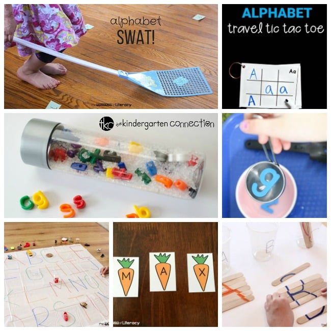 More than 30 awesome fun and free alphabet printables for kids! These printables and hands on activities are great for preschool and kindergarten.