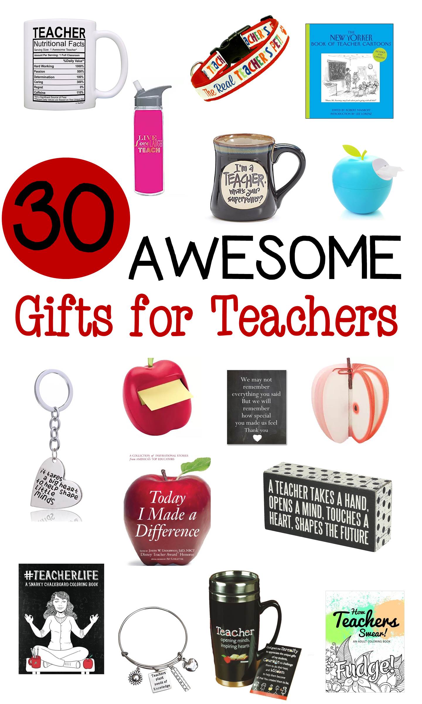 Whether you are looking for Christmas gifts for teachers, Back to School gifts for teachers, or anytime gifts, there are great things in this list!