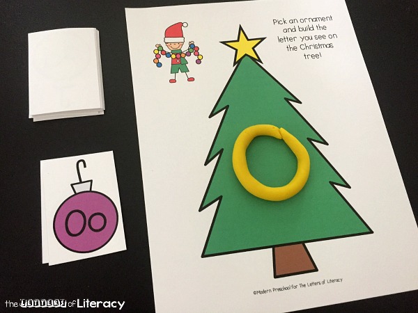 This holiday season, use engaging Christmas printable activities like our free Christmas Alphabet Play Dough Mats activity.