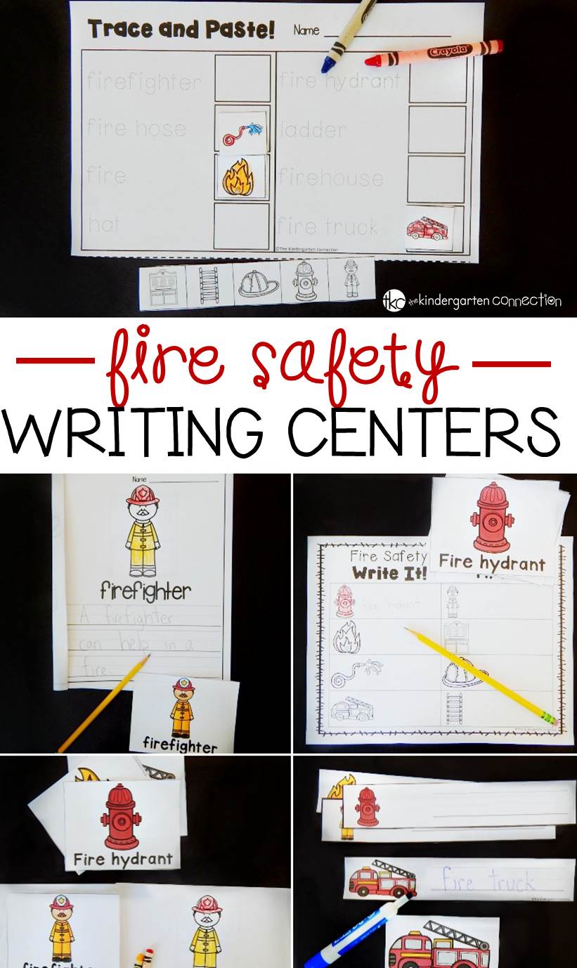 These fire safety writing centers are such a FUN, engaging way to teach fire safety for kids in the classroom or at home.