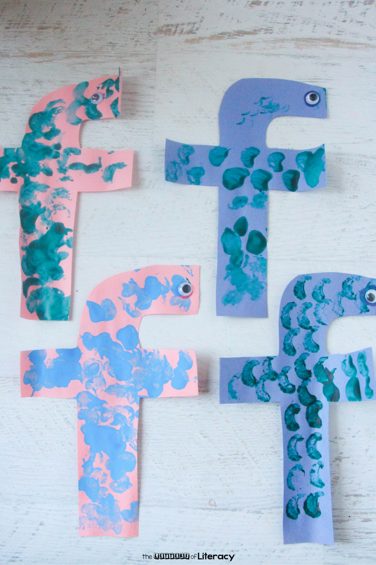 My kids are loving our kindergarten letter crafts series and today we're sharing a letter F craft - F is for Fish - an easy letter craft for kids!