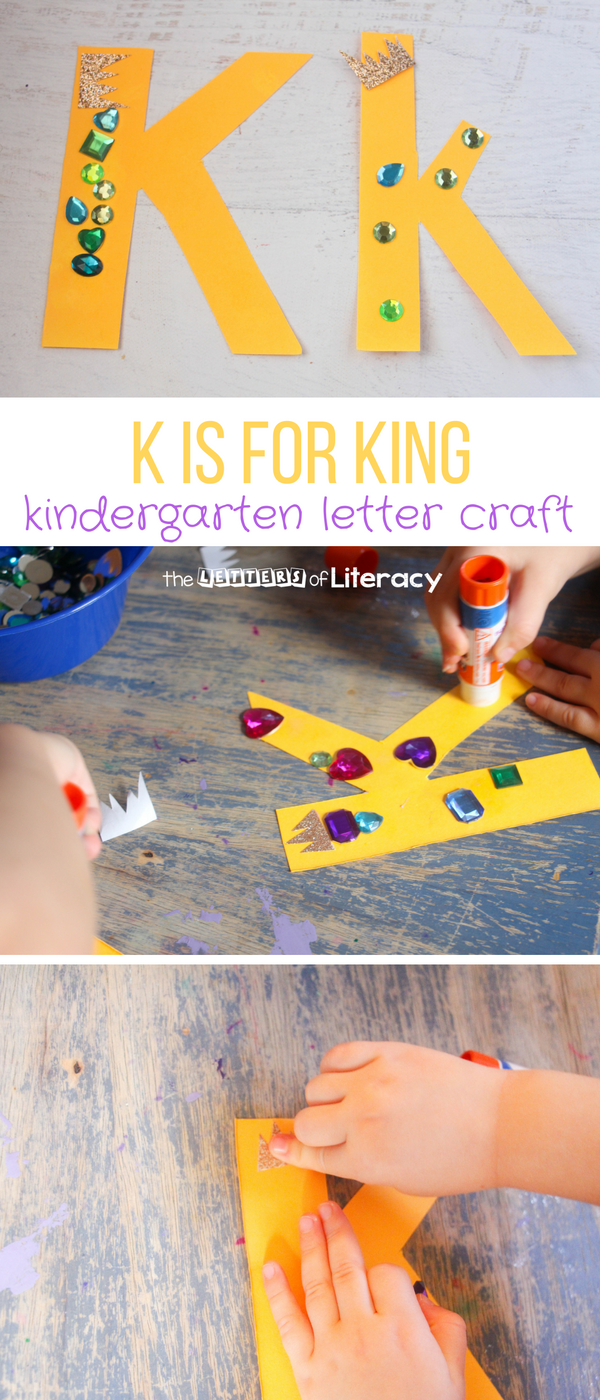 With my kids dressing up like royals almost every day, here is our letter K craft, K is for King for our letter crafts series.
