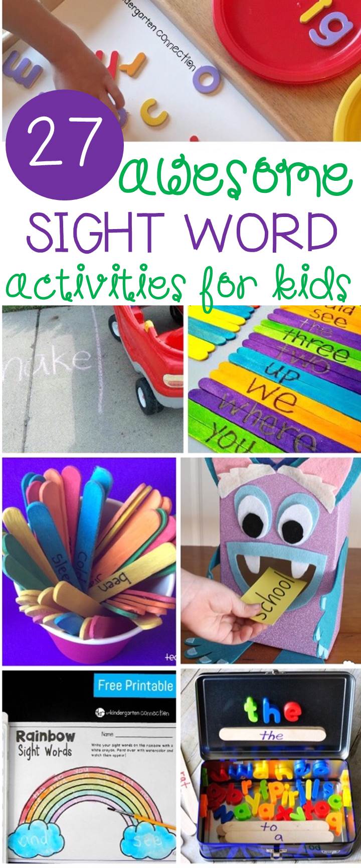 27 Awesome Sight Word Activities - The Kindergarten Connection