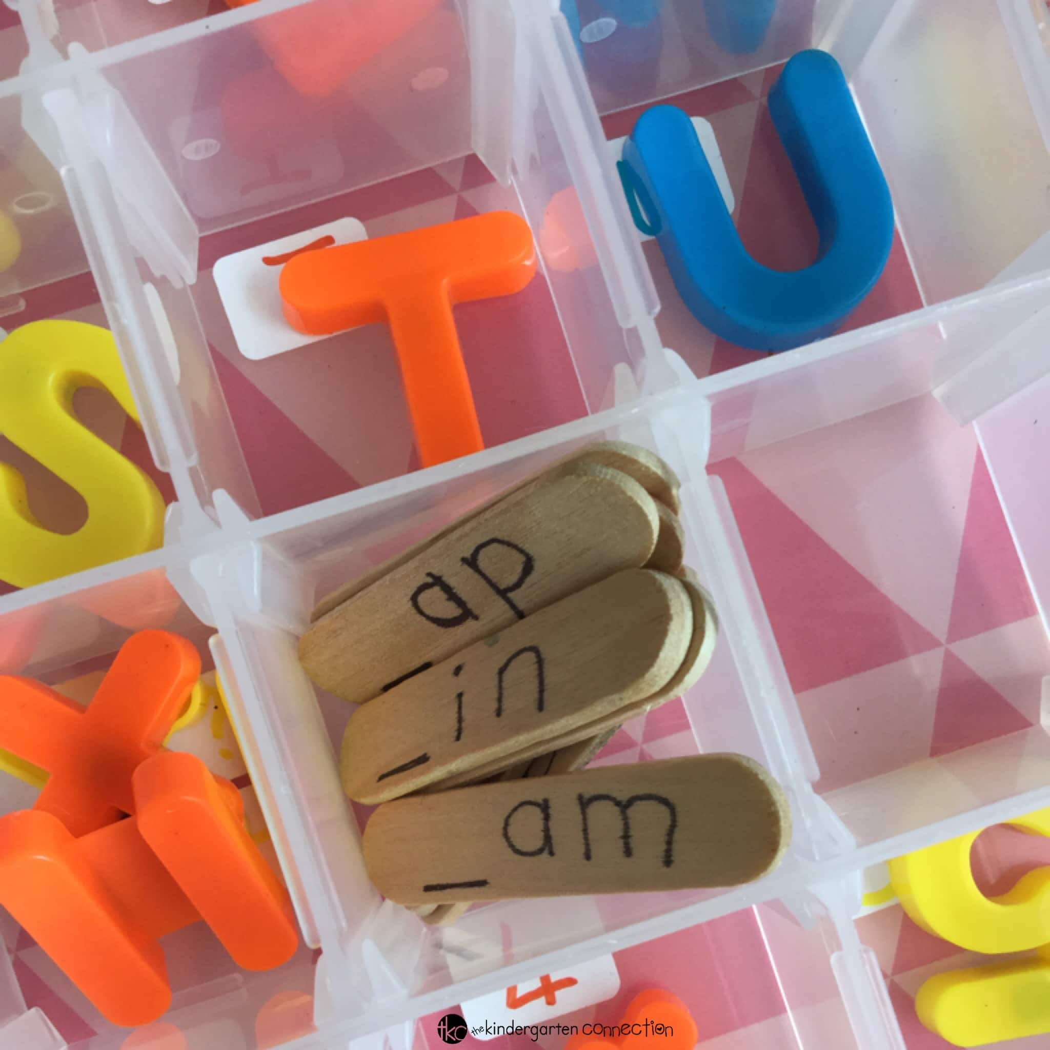 Encourage letter and sound recognition with this never ending CVC word game that can be used in a classroom or at home. Teach CVC words hands-on!