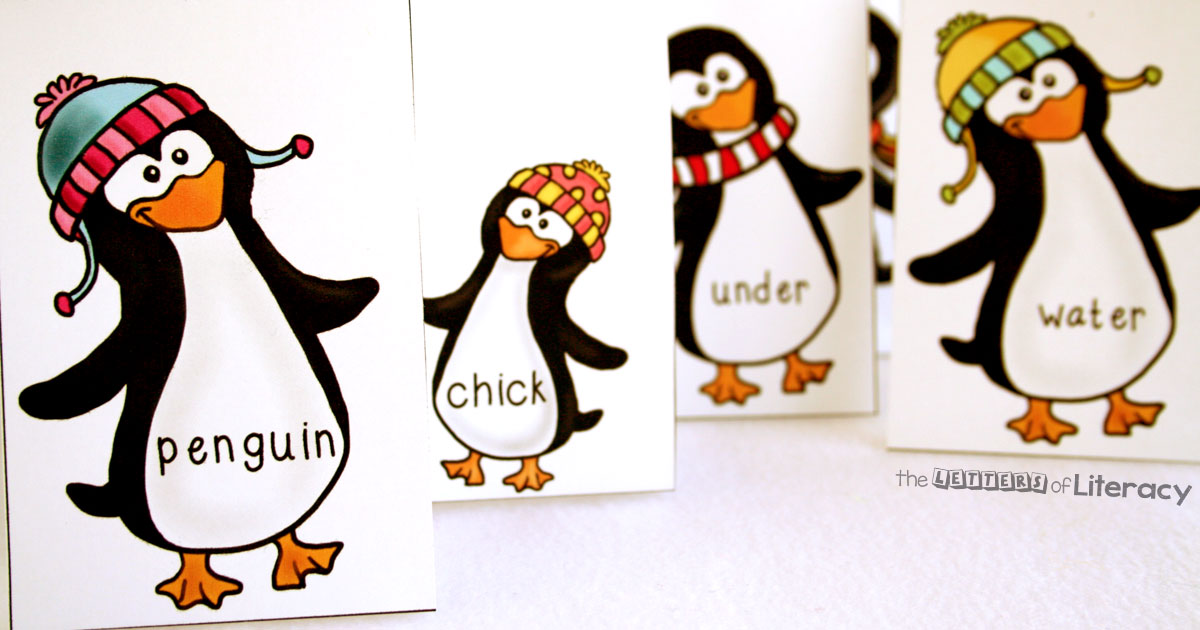 This penguin sight word game is an engaging way to practice word recognition this winter. Playing games with sight words is more engaging than flashcards!