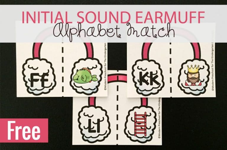 Initial Sound Earmuff Alphabet Matching