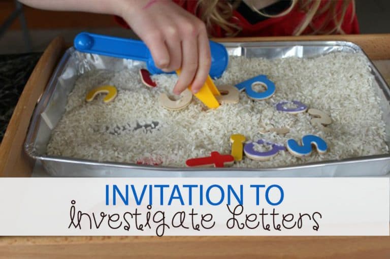 Invitation to Investigate Beginning Letter Sounds