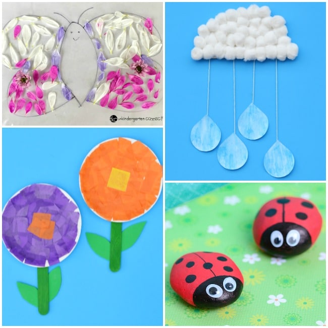 Here are 50+ spring crafts and activities for kids, ranging from free printables, games, coloring pages, art projects and more for spring fun!