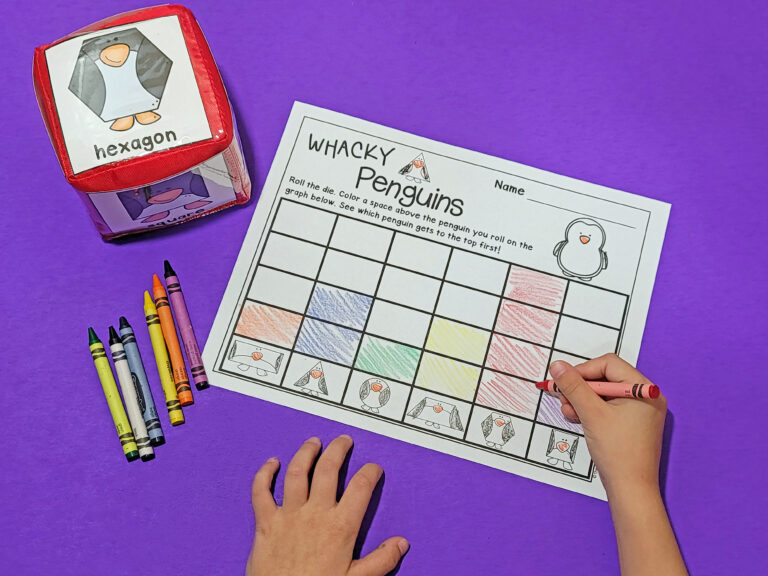 Penguin Shapes Roll and Graph