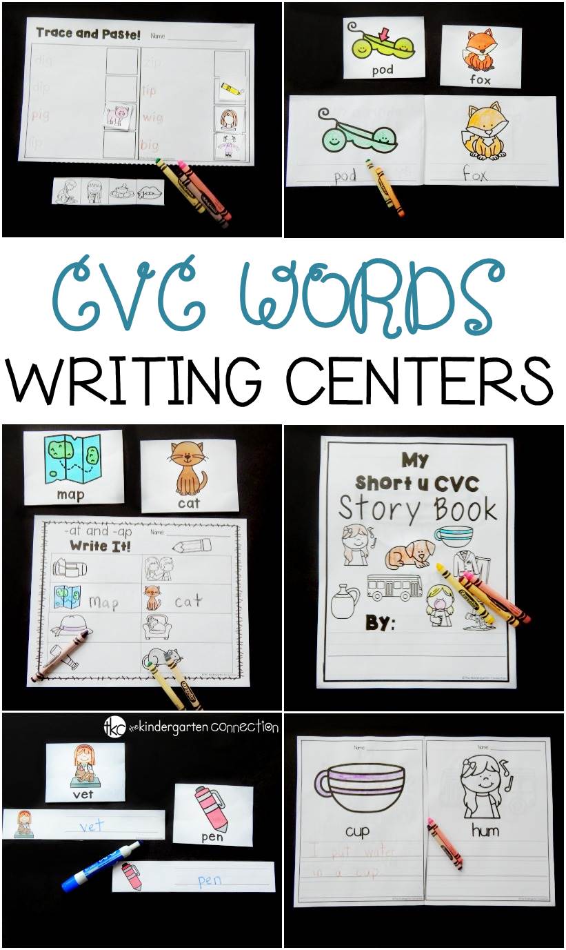 Make learning to read and write CVC words fun and engaging with these CVC words writing centers and printables for the classroom or homeschool!