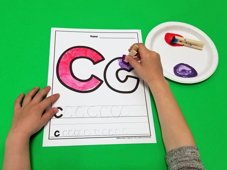Fine Motor Letter Painting Activity