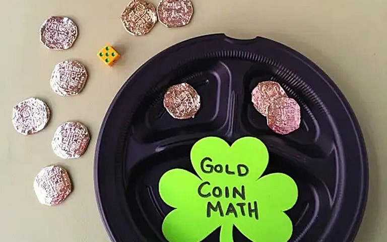 Lucky Gold Coin Addition Activity