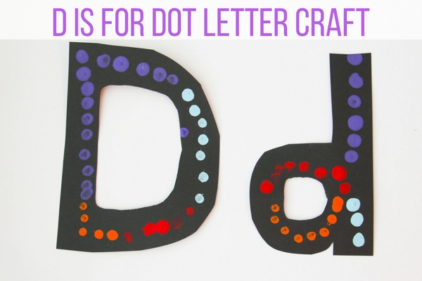 This D for Dot Painting is a letter D craft, great for teaching fine motor skills and is the next in a series about Kindergarten Letter Crafts!