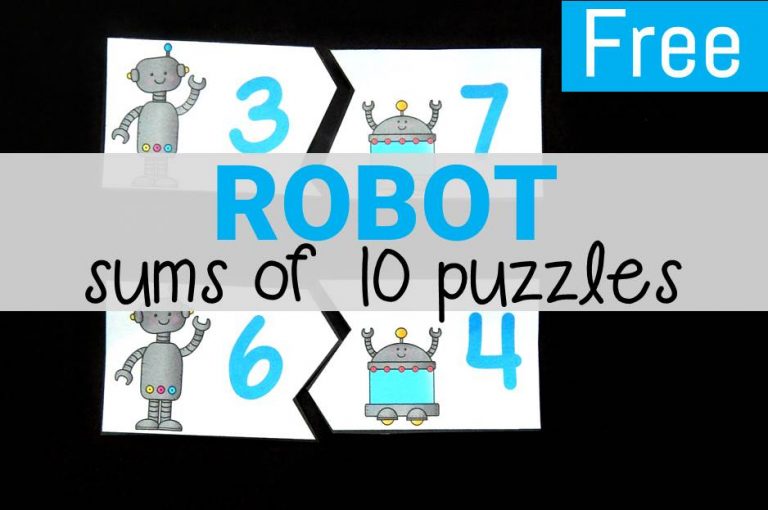 Robot Sums of 10 Puzzles