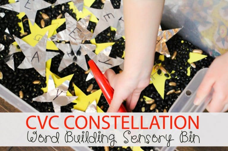 CVC Constellation Word Building Sensory Bin