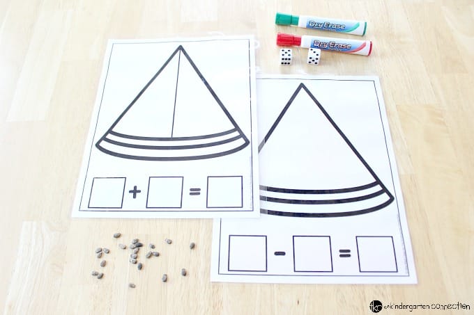 These watermelon addition and subtraction math mats are perfect for preschoolers and kindergartens to practice addition and subtraction!