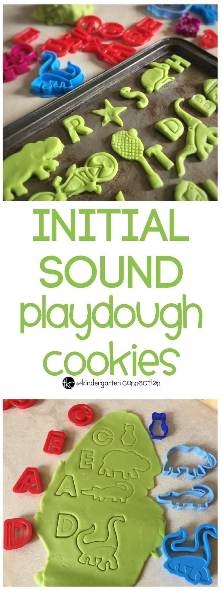 Playdough is so versatile and makes a great sensory material to use for learning. Use playdough for this fun initial sound playdough cookies activity!