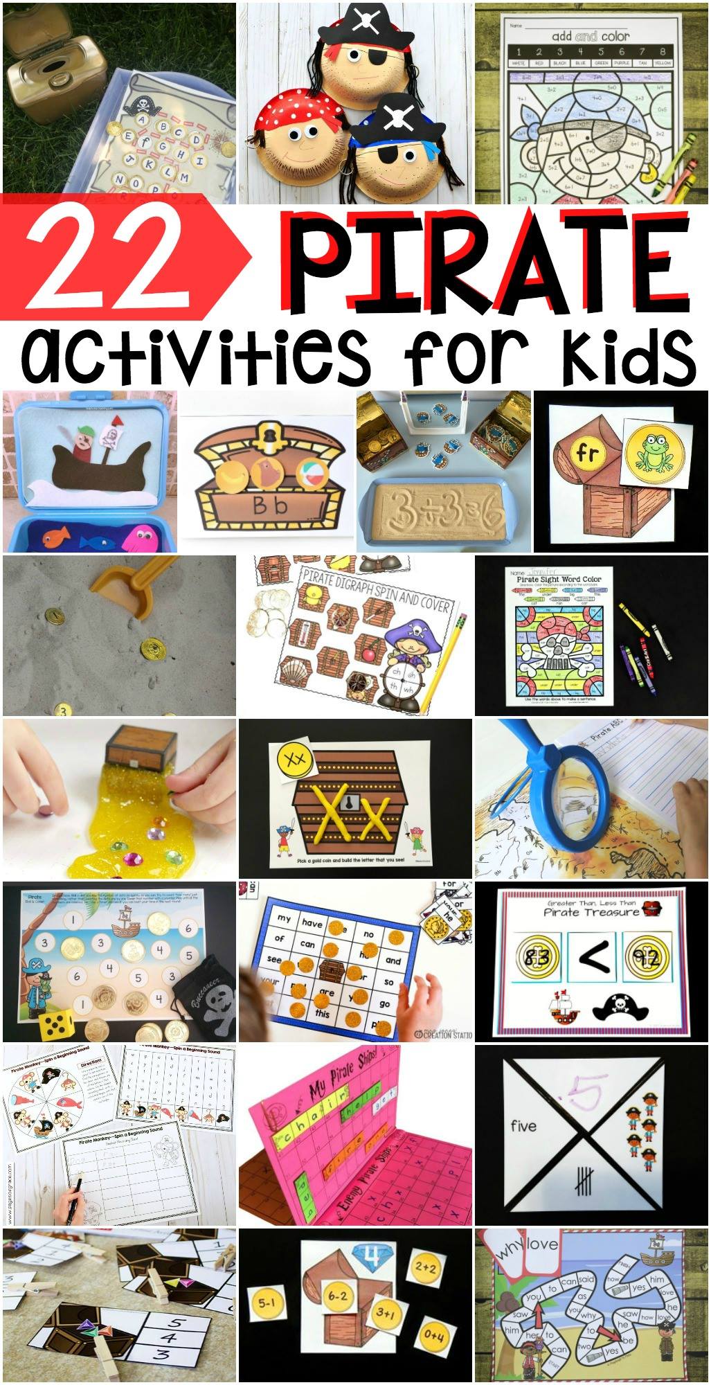 Awesome pirate activities for kids! 